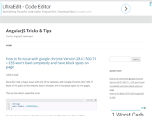 Tablet Screenshot of angulartricks.com